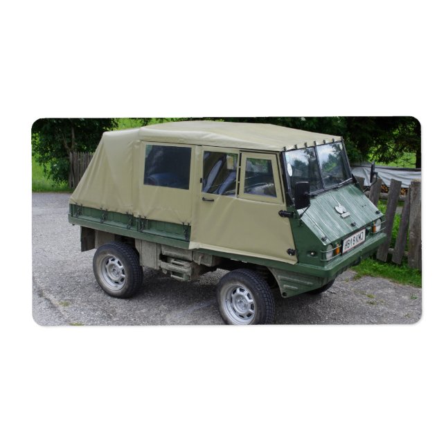 Étiquette Steyr Puch Haflinger (Devant)
