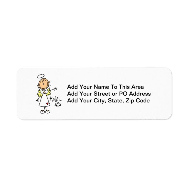 Étiquette Stick Figure Angel T-shirts et cadeaux (Devant)
