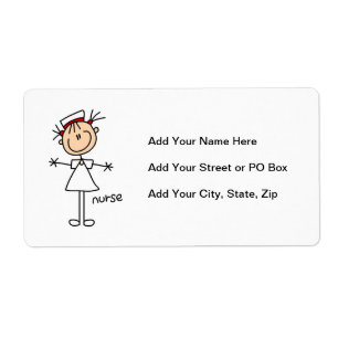 Étiquette Stick simple Figure Nurse Tshirts et cadeaux