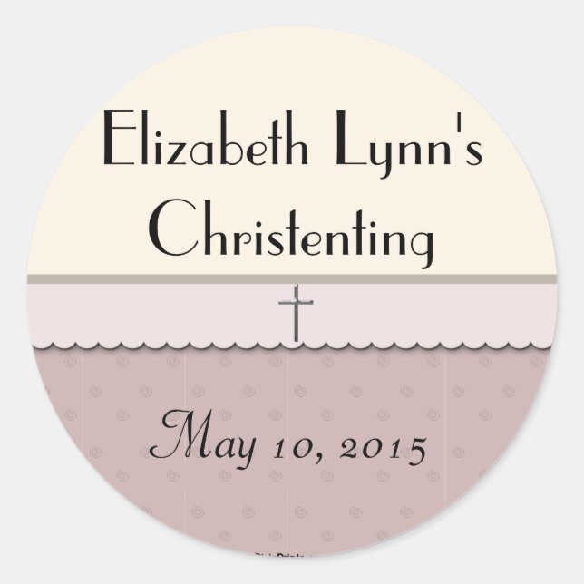 Étiquette Sticker croisé argent/Adresse de retour (Devant)