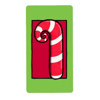 Étiquette Sticker vert Sucre de canne bouclé
