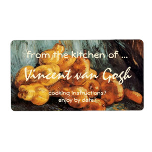 Étiquette Still Life with Quince Pears de Vincent van Gogh