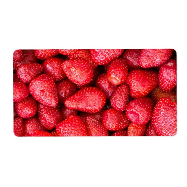 Étiquette Strawberries background (Devant)
