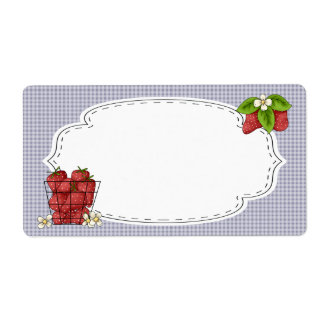 Étiquette Strawberries Canning Label