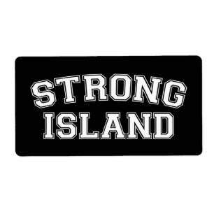 Étiquette Strong Island, NYC, États-Unis