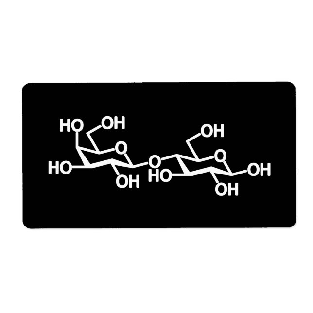 Étiquette Structure du lait lactose (Devant)