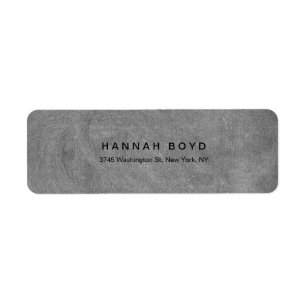 Étiquette Style Creative Grey Chalkboard Moderne Professionn