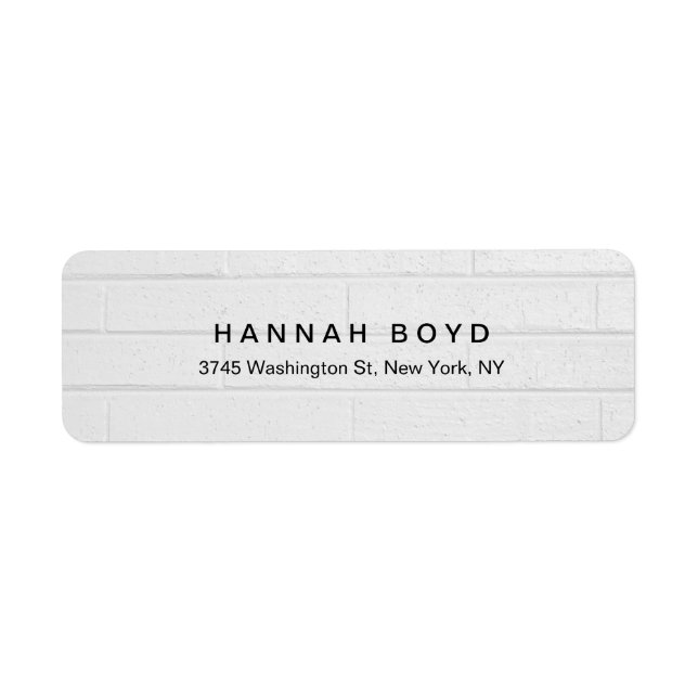 Étiquette Style Creative Grey Wall Moderne Professionnel (Devant)