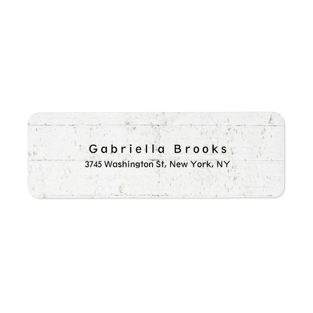 Étiquette Style moderne clair élégant Mur gris clair élégant (Devant)