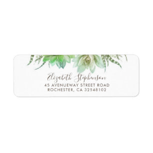 Étiquette Succulents