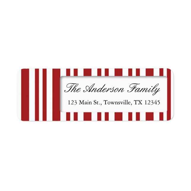 Étiquette Sucre de canne de Noël (Devant)