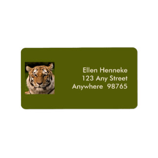Étiquette Sumatran Tiger Portrait