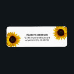 Étiquette Sunflower Elegant Rustic Country Gold Mariage<br><div class="desc">Tournesol Elegant Rustic Country Mariage or étiquette</div>