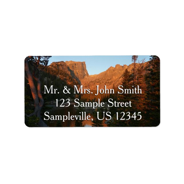 Étiquette Sunrise at Dream Lake II (Devant)