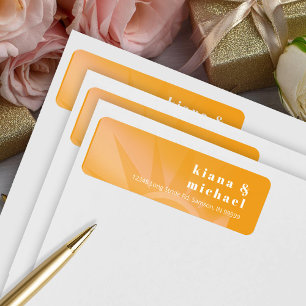 Étiquette Sunshine Typography Mariage Marigold ID1048