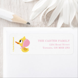 Étiquette Super Simple 5 Petits Canards Fille Baby Shower