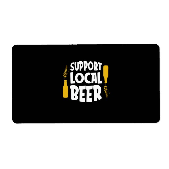 Étiquette Support de la bière locale (Devant)