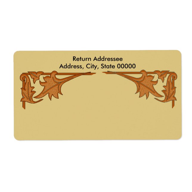 Étiquette - Supports feutrés (Devant)