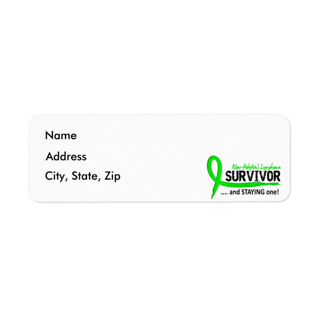 Étiquette Survivant 8 Lymphome non hodgkinien (Devant)