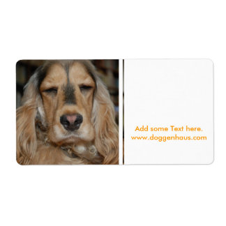 Étiquette Sushi Cocker Spaniel