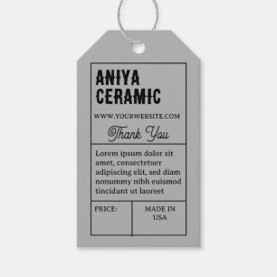 Étiquette Suspendue de Prix de Produit de Typograp