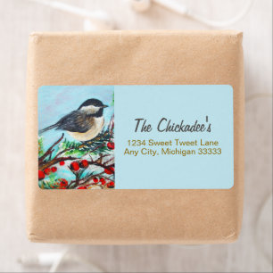 Étiquette Sweet Chickadee Song Bird Label