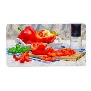 Étiquette Sweet pepper still life