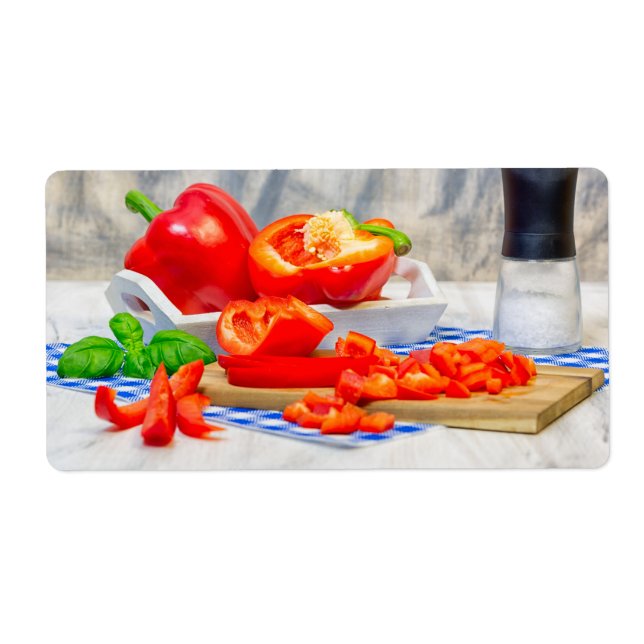 Étiquette Sweet pepper still life (Devant)