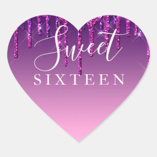 Étiquette - Sweet sixteen de Parties scintillant