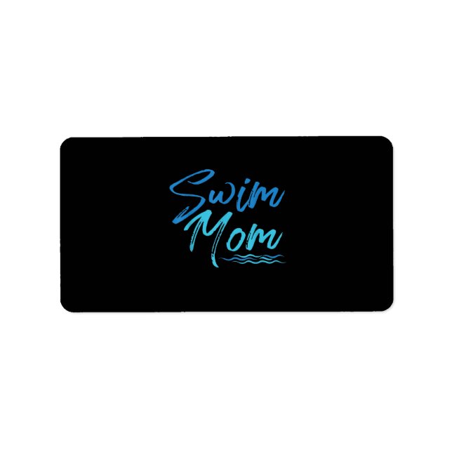 Étiquette Swim Maman Nager Drôle Mignonne Cadeau (Devant)