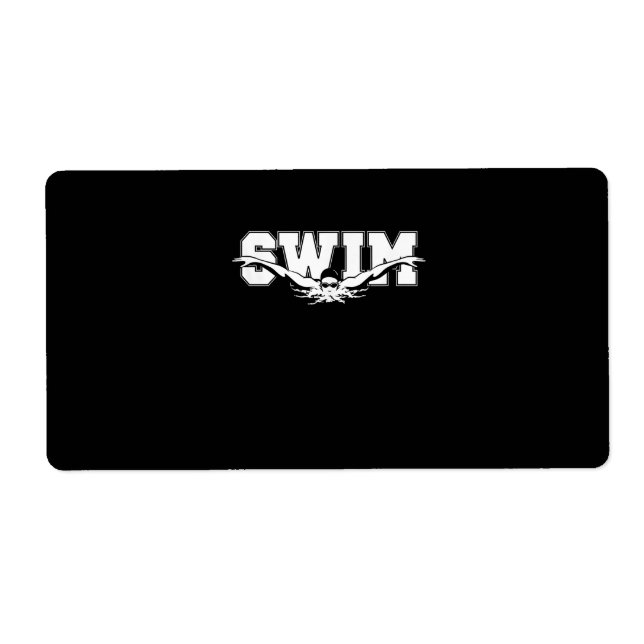 Étiquette Swim Swimmers Compétitivité Natation Athlétisme Ca (Devant)