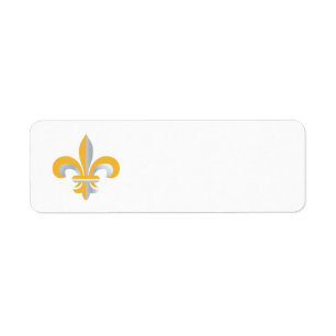 Étiquette Symbole de Fleur de Lis
