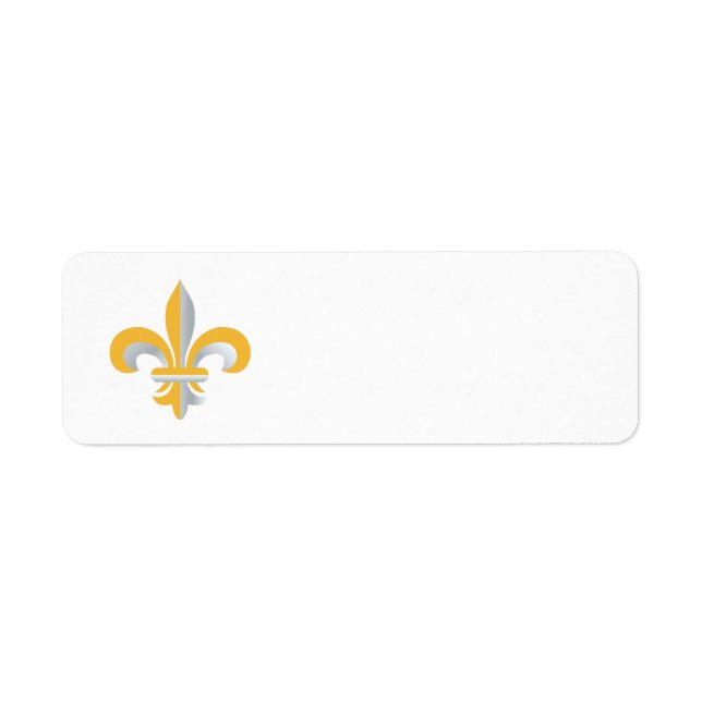 Étiquette Symbole de Fleur de Lis (Devant)