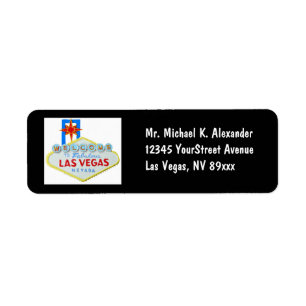 Étiquette SYMBOLE DE Las Vegas