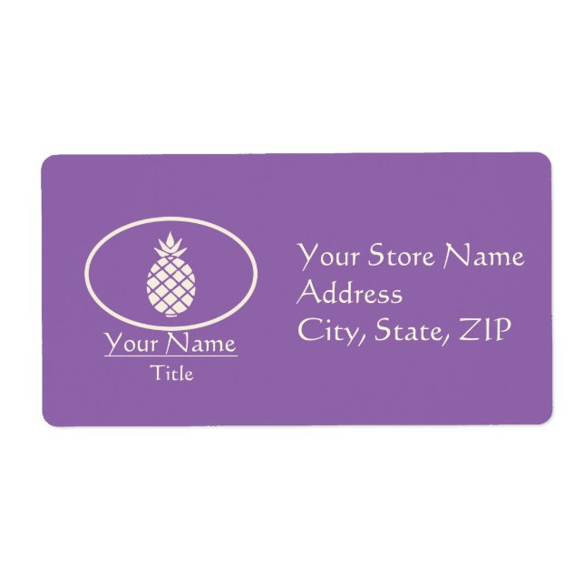 Étiquette Symbole de l'hospitalité (Devant)