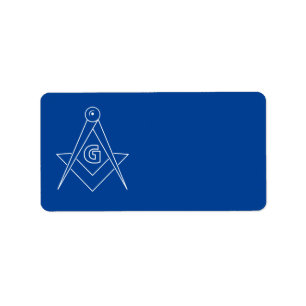 Étiquette Symbole franc-maçonnerie