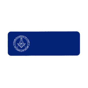 Étiquette symbole franc-maçonnerie