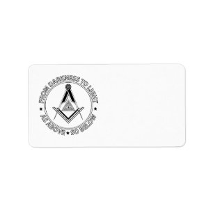 Étiquette Symbole franc-maçonnerie