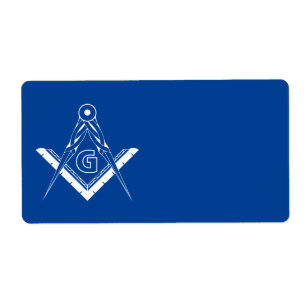 Étiquette Symbole franc-maçonnerie