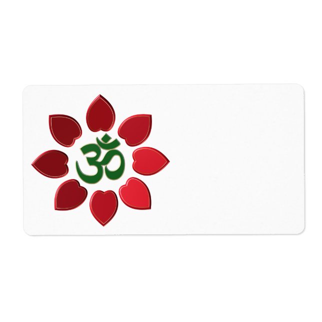 Étiquette Symbole Om (Devant)