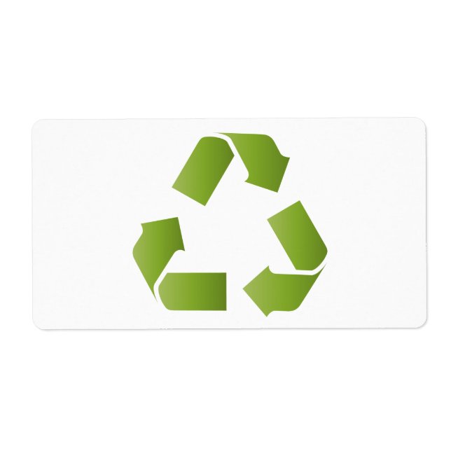 ÉTIQUETTE SYMBOLE RECYCLE (Devant)
