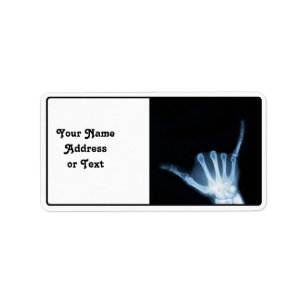 Étiquette SYMBOLE Shaka X-Ray (Perdre la main)