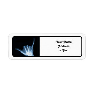 Étiquette SYMBOLE Shaka X-Ray (Perdre la main)