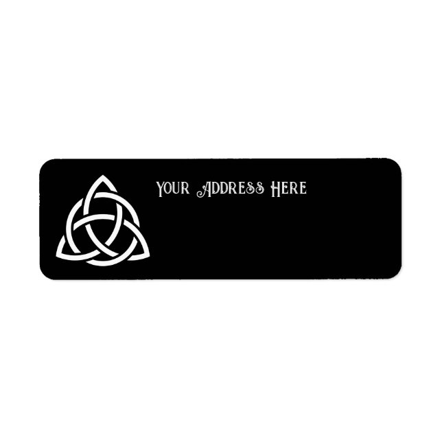 Étiquette Symbole triquetra de noeud de trinité celtique (Devant)
