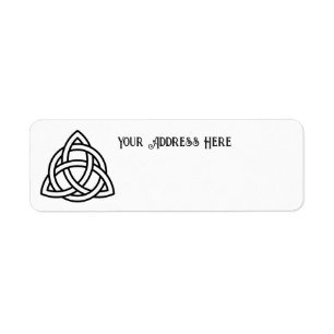 Étiquette Symbole triquetra de noeud de trinité celtique