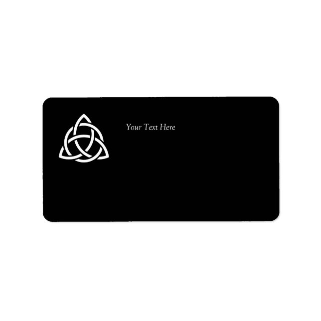 Étiquette Symbole triquetra de noeud de trinité celtique Per (Devant)