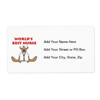 Étiquette T-shirts et cadeaux de Bear World's Best Nurse
