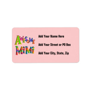 Étiquette T-shirts et cadeaux Mimi impressionnants