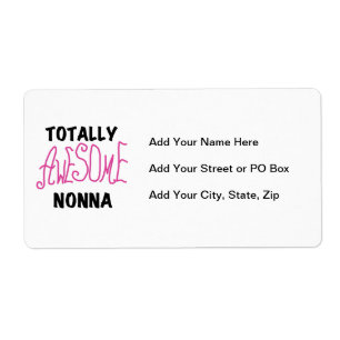 Étiquette T-shirts et cadeaux Nonna Pink totalement géniaux