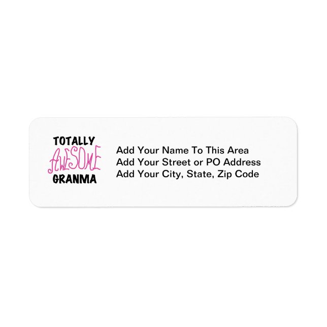 Étiquette T-shirts et cadeaux roses totalement (Devant)